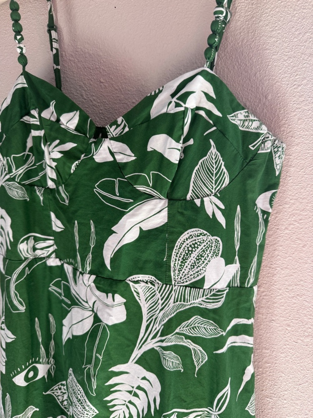 FARM Rio Green and White Botanical Maxi Dress - Picture 3 of 9